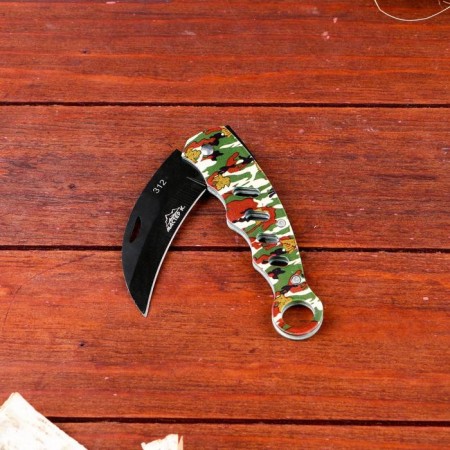 Knorambit knife "Claw of Death", camouflage, blade 7 cm-1