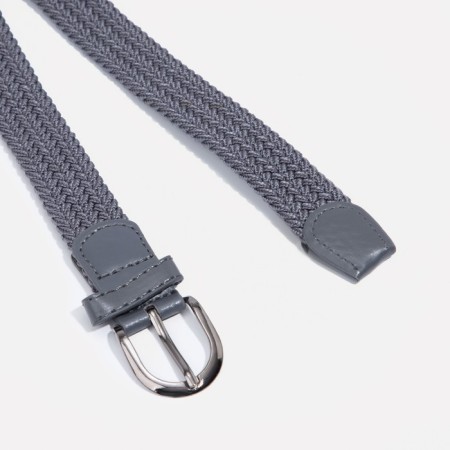 Building belt, width 2.5 cm, metal buckle, gray color-2
