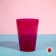 Pot for orchids, 1.2 l, 12.5 × 16.6 cm, plastic, transparent raspberry