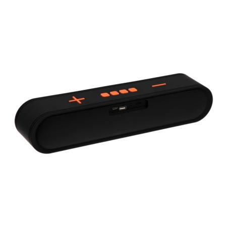 Portable column A6, 10 W, 1200 mAh. BT5.0, backlight, black-orange-4
