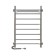 Electric towel "Sanprise" Euromix P8, 500x800 mm, regiment, left/rights., Chrome