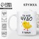 Ceramic mug "Miracle in feathers", 320 ml, white color