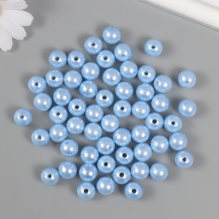 Set of beads "Pearls" d 12 mm, 250 grams, light blue