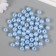 Set of beads "Pearls" d 12 mm, 250 grams, light blue