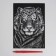 Engraving "tiger" with a metallic effect "silver" A5