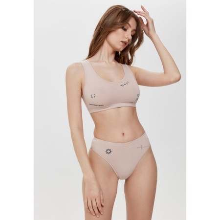 Bustier Female Contete Elegant Tattoo Style, XS size, Natural color-5