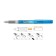 Feature handle Carioca "Stilo", 2 cartridge, smooth and accurate letter, MIX case, blister