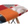 Stool Ben Multicolor array of beech/metal/fabric, natural/colored 40x40x44 cm