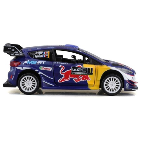 Racing machine BBURAGO 2017 M-Sport Ford Fiesta WRC, Die-Cast, 1:32, Blue color-2