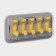Holder for bathrooms and kitchen accessories, 17 × 7 × 11 cm, color gray color