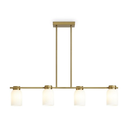 Suspended lamp Freya Fr5446PL-04BS Kamelia, 880x160x680 mm, E14, 4x40W, brass color-5