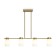 Suspended lamp Freya Fr5446PL-04BS Kamelia, 880x160x680 mm, E14, 4x40W, brass color