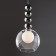 Suspended lamp Freya Fr5220PL-01CH3 FOCUS, 200x200x1740 mm, G9, 1x25W, chromium color