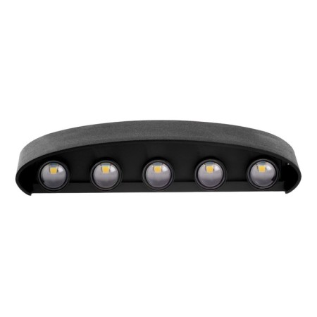 Facade lamp "Semosfer", FSD-066, 10 watts, 3000k, 5 rays, IP65, 220 V, plastic, black. 10084-5