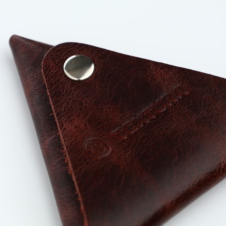 Monetnik on the button, Textura, brown color-4
