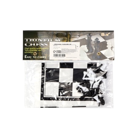 Chess 22 x 22 cm, King H-2.1 cm, d-0.9 cm, plastic figures-6