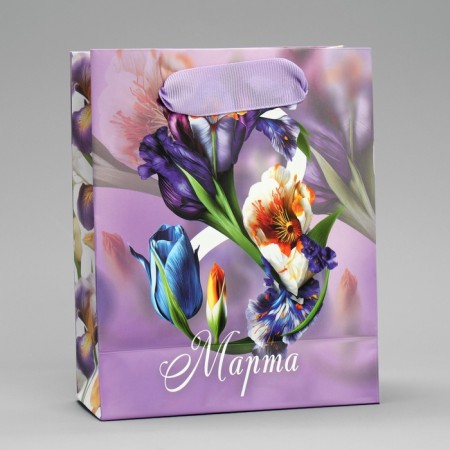 Gift Package Laminated, packaging, Irises, S 12 x 15 x 5.5 cm-4