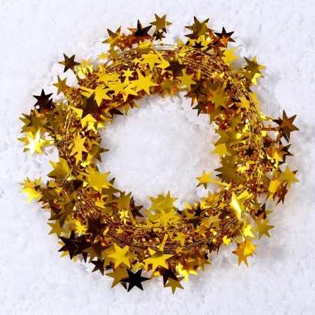 Wire for crafts and decor "Star" Length - 5 meters, Golden color