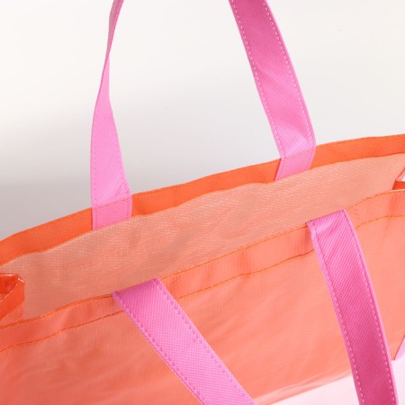 Household bag without fastening, red color-2