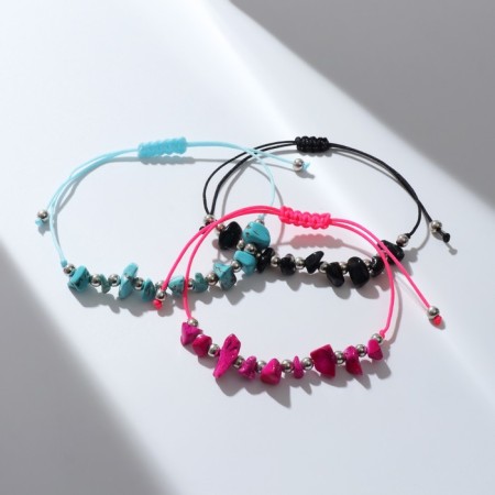 Bracelets-reel "thread of desires" set of 12 pcs., Stones, color-1