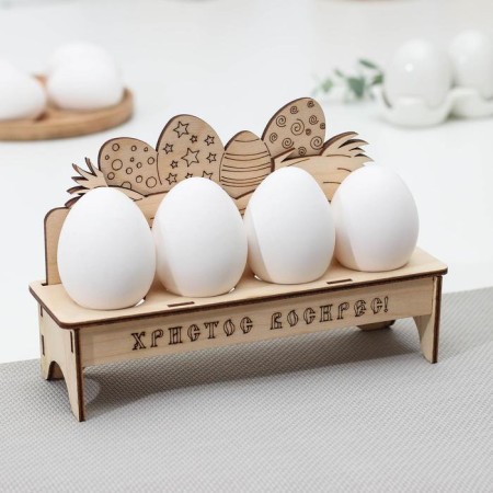 Wooden stand for Easter eggs "Christ Rosen", 20 × 6 × 12.5 cm