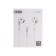 BYZ S4 headphones, wired, inserts, microphone, white