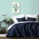 Cover with pillowcases "Bells", size 230x250 cm, blue color
