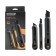 Set of knives of technical Deli HT4003 123286, black, 9 mm, 18 mm, trapezoid, 3 pcs.