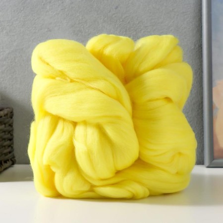 Fasting wool 100% thin merino wool 100g (27 lemon)