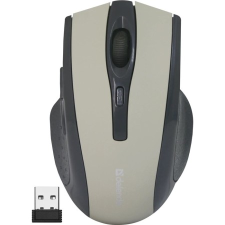 The mouse Defender Accura MM-665, wireless, optical, 1600 dpi, 2xaaa (not in compl), beige.