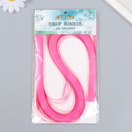 Strips for quilling 120 strips density 120 grams "fuchsia" width 0.5 cm length 53 cm-3