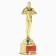 Men's reward figure “About God, what a man”, Oscar, plastic, 18.5 x 6.3 cm.