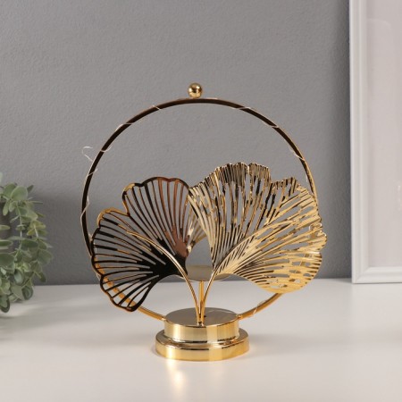Summary for 1 candle "Ginkgo leaves" with backlight, D-6 cm 9.5x23.5x27 cm-4
