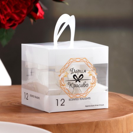 Set of candles in the sleeve "Star", 12 pcs, white-1