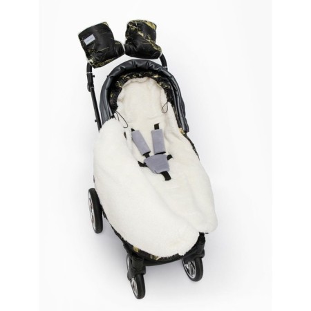 Winter envelope Snowy Baby, height 105 cm, color marble/black-5