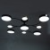 Terra chandelier 9XLED 168W 3000-6000K black and gold 80x80x21 cm Bayerlux