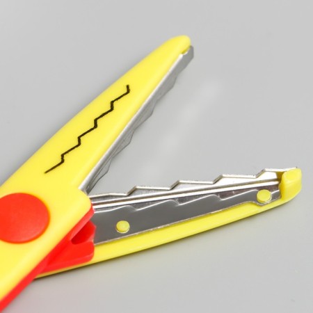 Scissors of embossed "Flower" (set 5 pcs) 13 cm mix-6