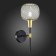 Wall lamp EVOLUCE. Sle1137-401-01. ELITIS. 1x60 W, E14, 14x38 cm, black color, golden