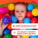 Balls for a dry pool with a pattern, ball diameter 7.5 cm, set 500 pieces, color colorful color