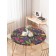 Tables on the table "Multi-colored tulips", round, oxford, elastic band, size 120x120 cm, diameter 75-100 cm