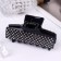 Hair crab "triumph" rhinestones, 8 cm, black