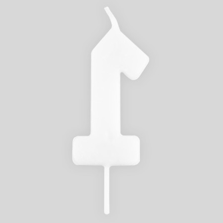 Свеча для торта, цифра «1», светится в темноте, 4 х 10 см.-2