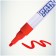 Marker-painting (varnish) Munhwa Slim, 2.0 mm, nitro-base, red