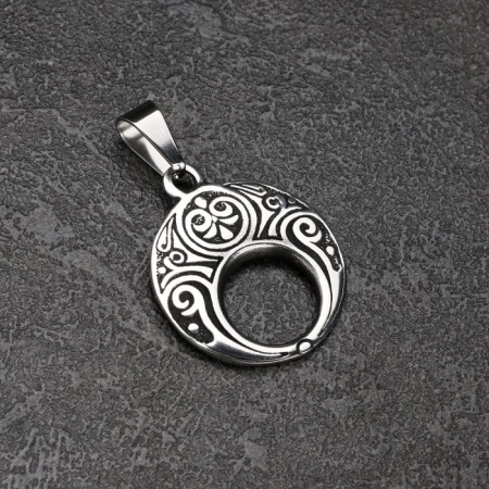 Amulet "Lunnitsa", metal pudter, art casting, 2.5x2.3 cm-3