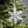 Christmas tree toy "Snowflake", from batteries, glow of multi (RGB)