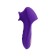Vacuum-wave clitoris stimulator, silicone, 12 cm, purple