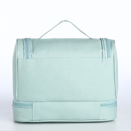 Cosmetic bag 2h sectional classic, 24*11*20, 2 lightning department, hook, mint-1