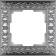 Frame for 1 post WL07-FRAME-01 color matte chromium, Material plastic
