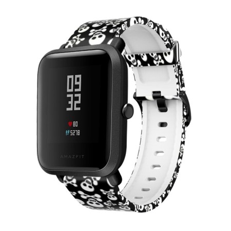 Skart watch strap "Skull", 20 mm, silicone-1
