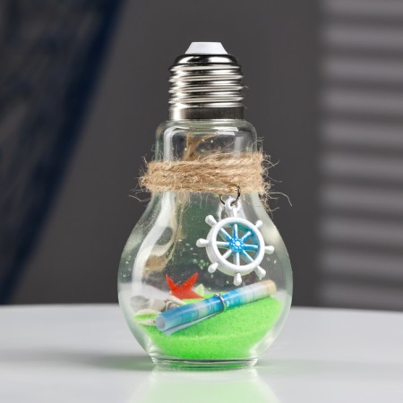 Souvenir in a bottle-lamp "Shell" 11*6*6cm, mix